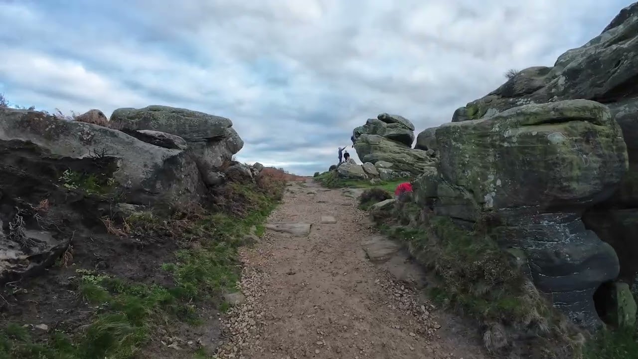 Hiking in the Peak District -Curbar Edge -Froggart Edge