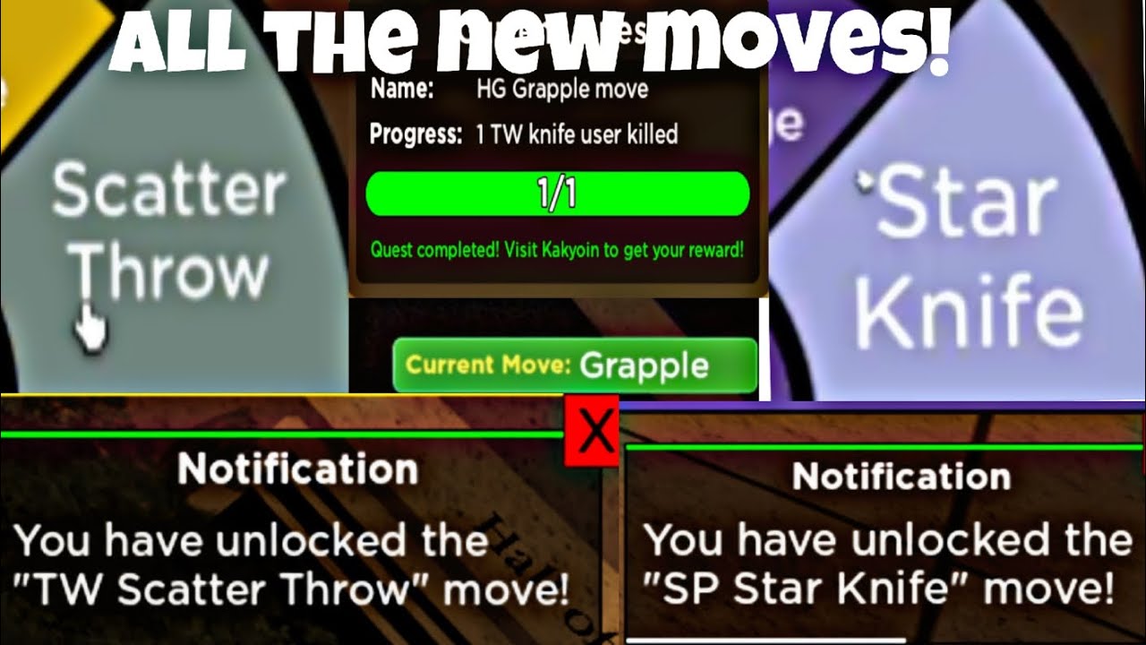 How to get every New stand knife move JoJo Timestop Battlegrounds!