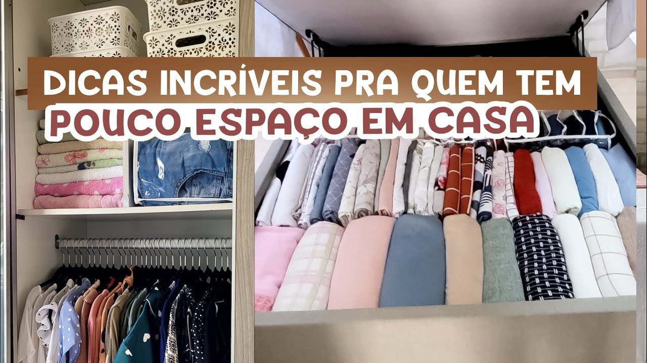 DICAS E TRUQUES DE ORGANIZAÇÃO | Guarda roupa e box baú | casa limpa