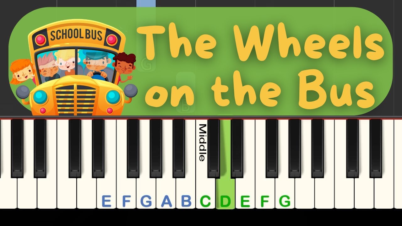 Easy Piano play-along: The Wheels on the Bus