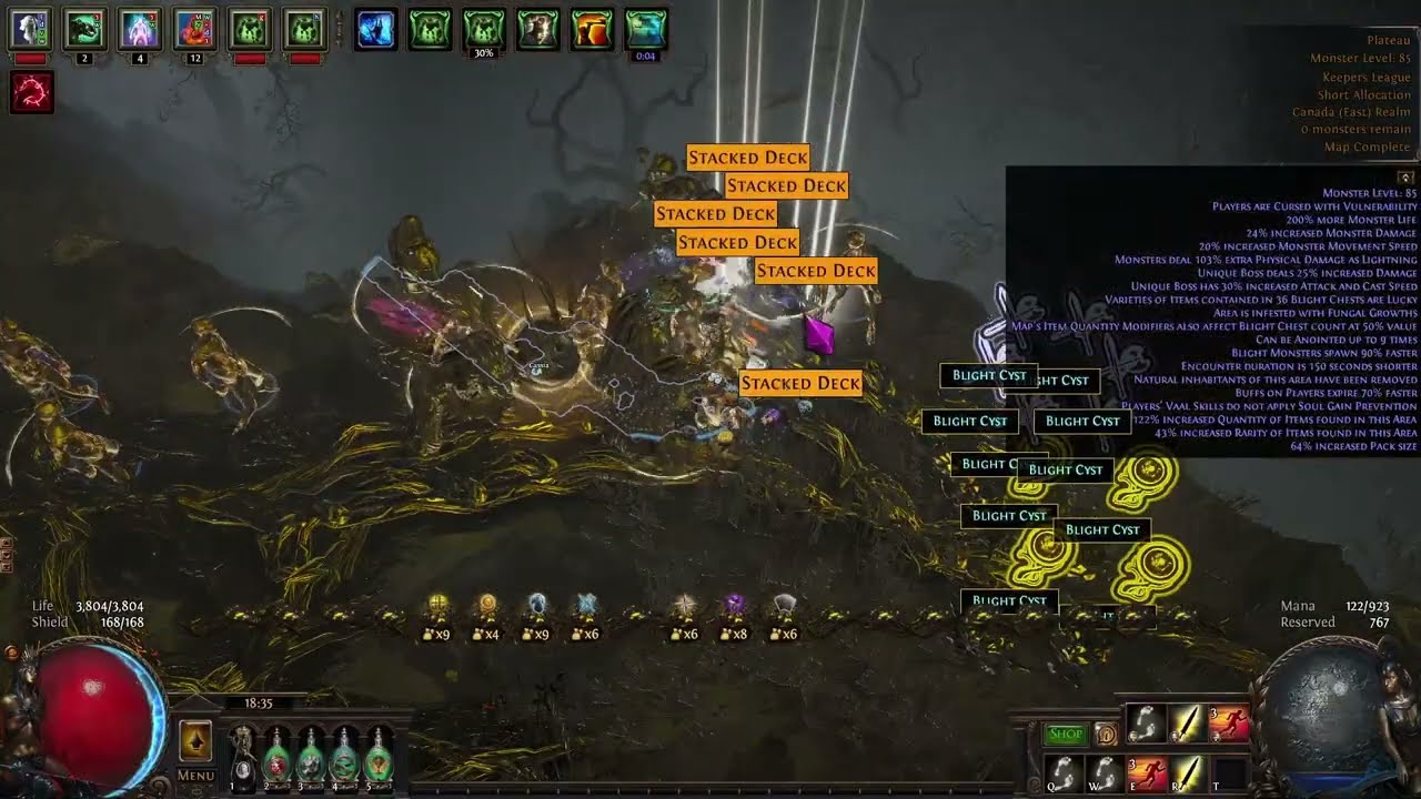 Добыча с МНОЖЕСТВА карт, опустошённых Скверной, в Лиге Хранителей 【Path of Exile 3.27】 Основные м...