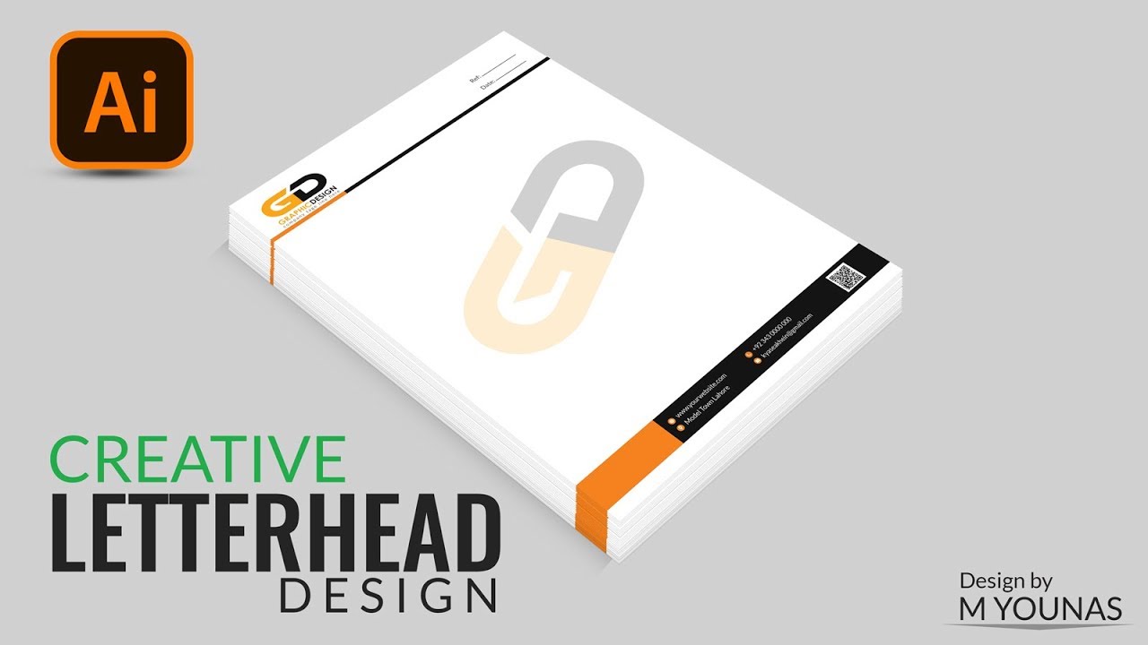 Professional Letterhead Design in Adobe illustrator | Creative Business Letterhead Design