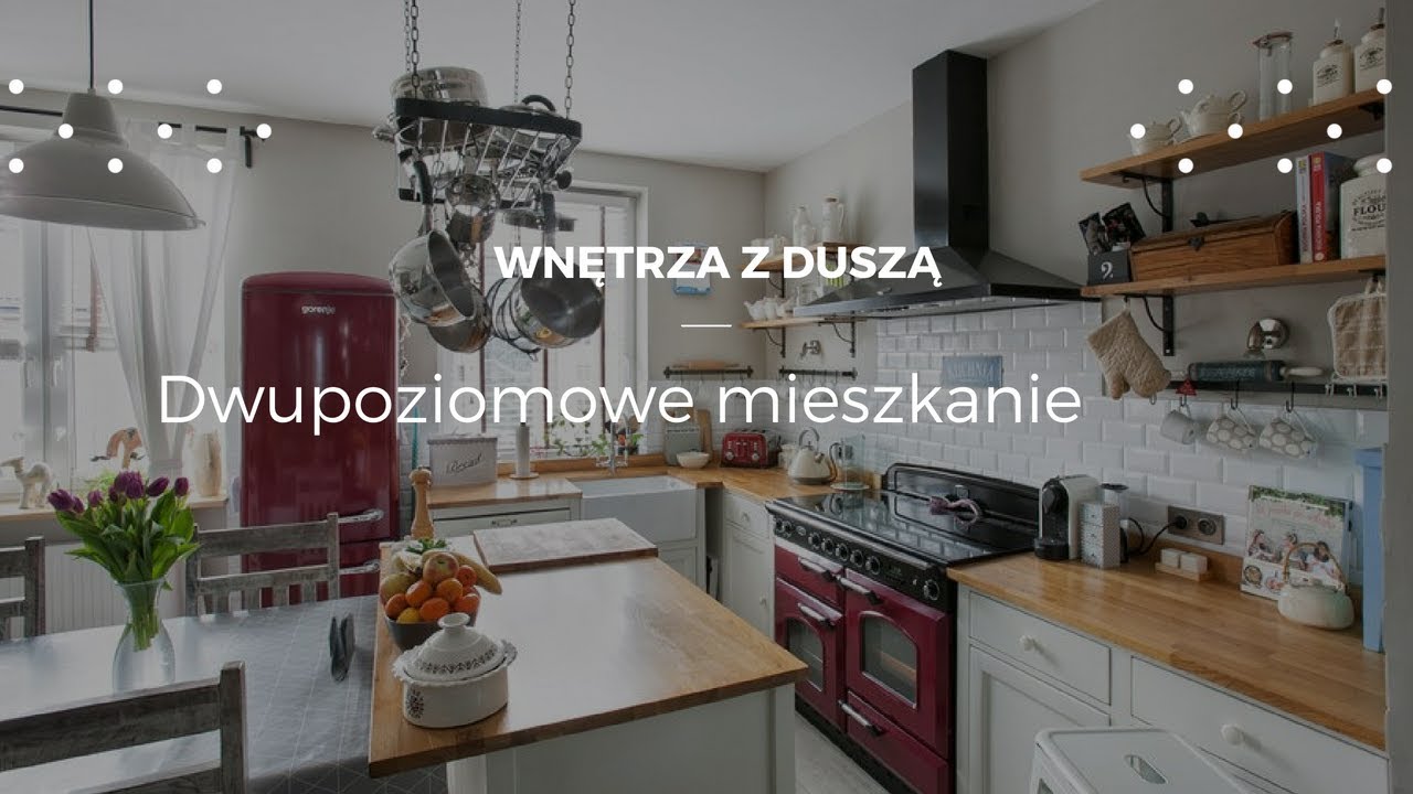 Dwupoziomowe mieszkanie w bloku w stylu industrialnym #projektwnętrz