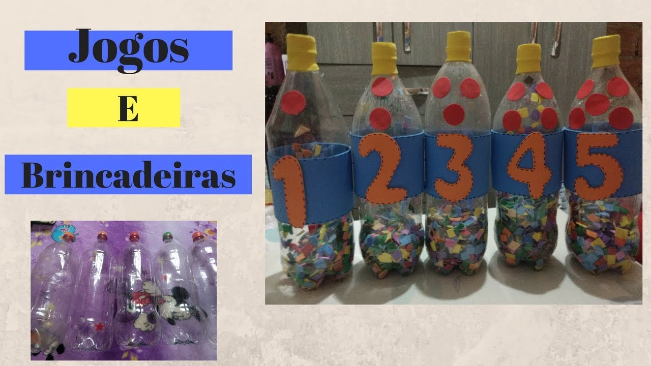 Diy do lixo ao luxo- boliche com garrafa pet.