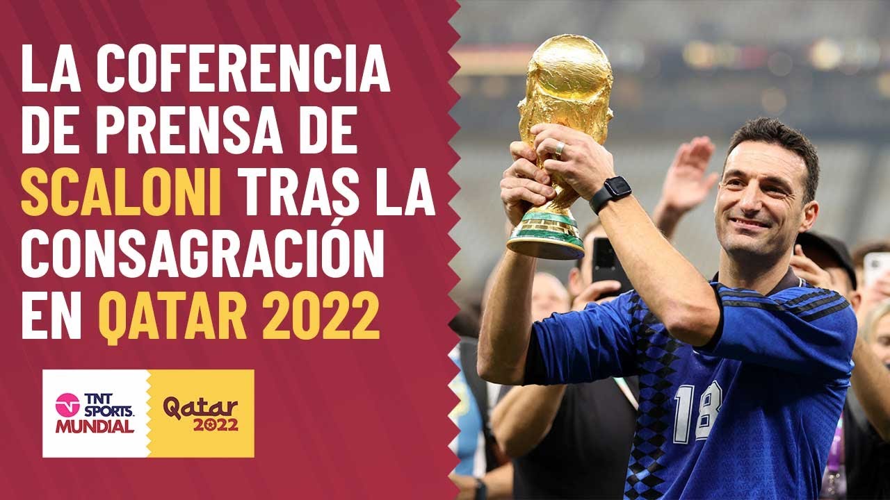La conferencia de prensa de Lionel SCALONI tras la consagraci&oacute;n en QATAR 2022