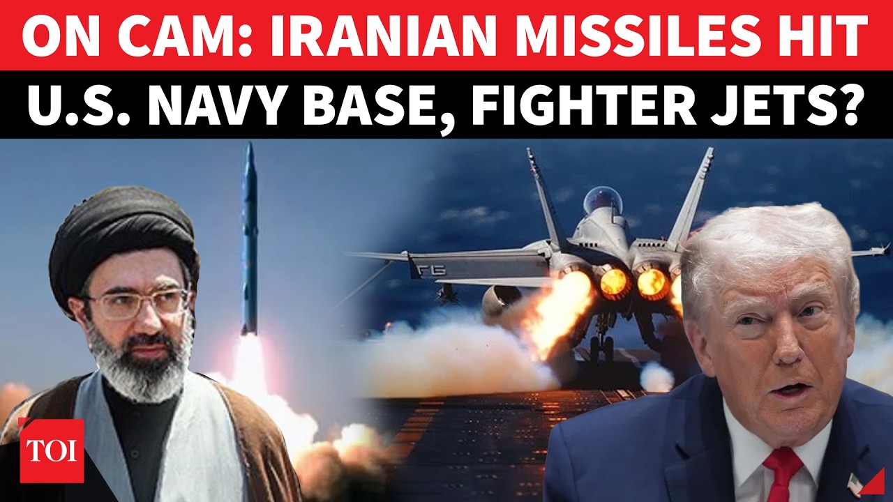 ON CAM: Iranian Missiles Bombard U.S. Fighter Jet Base In Stunning Strike In Gulf Amid War?