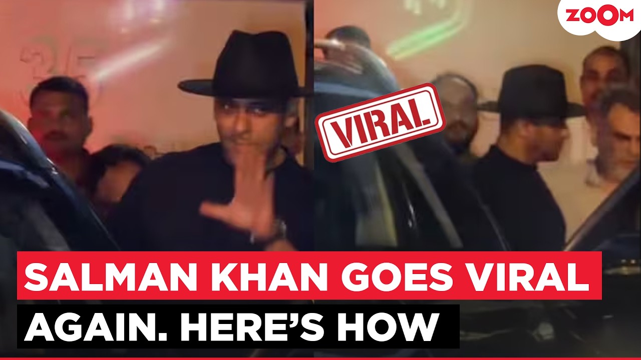 Salman Khan's VIRAL video as he sweetly greets paps outside Ahaan Panday's house for Ganpati Darshan