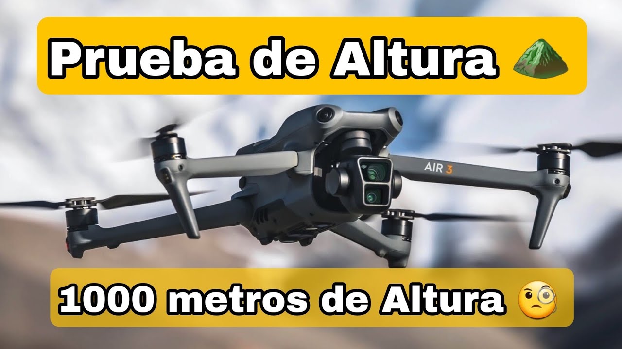 DJI AIR 3- Un Drone que ofrece 1000 metros de Altura- Prueba en Montaña en Español