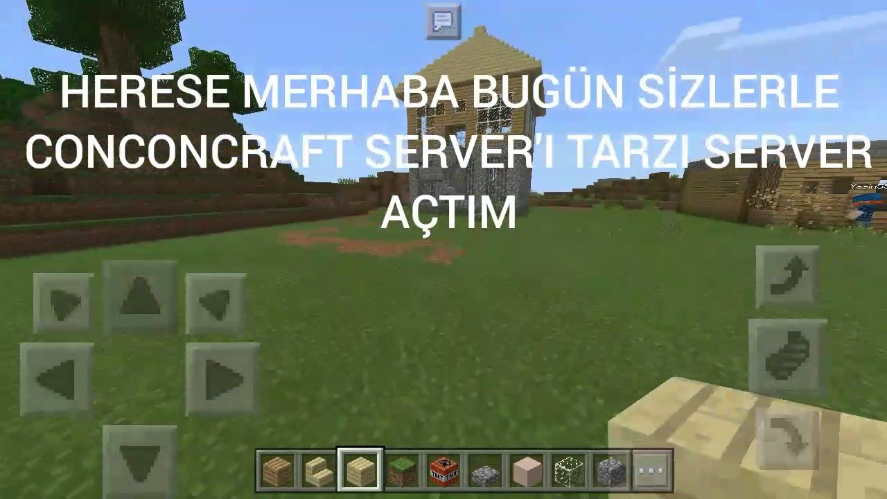 MCPE CONCONCRAFT SERVERE AÇTIM HERKES DAVETLİ