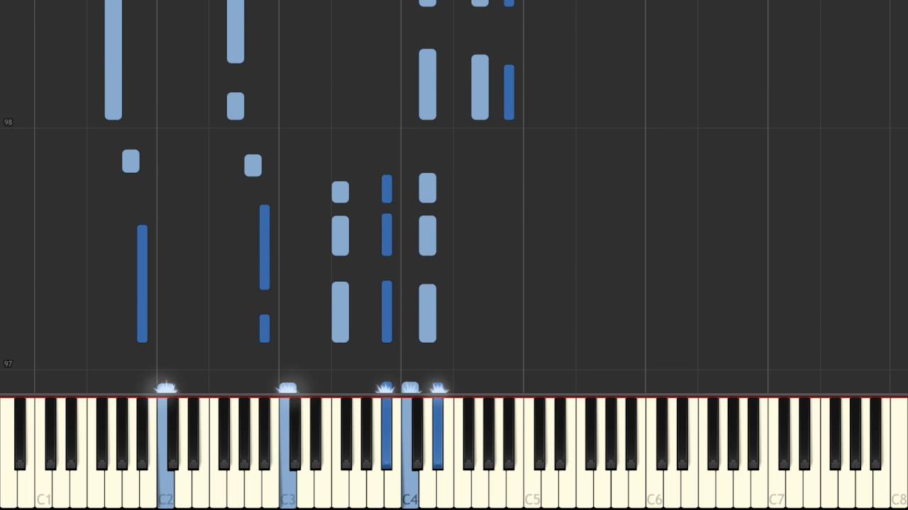 Let It Be Piano tutorial in B flat