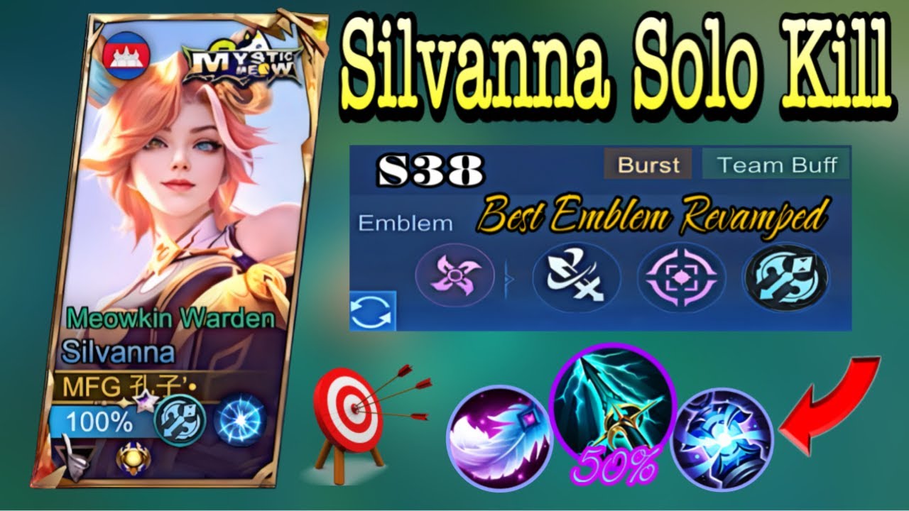 Silvanna Offlane Solo Kills Best Full Damage ~ Best Build Emblem Assassin - MLBB