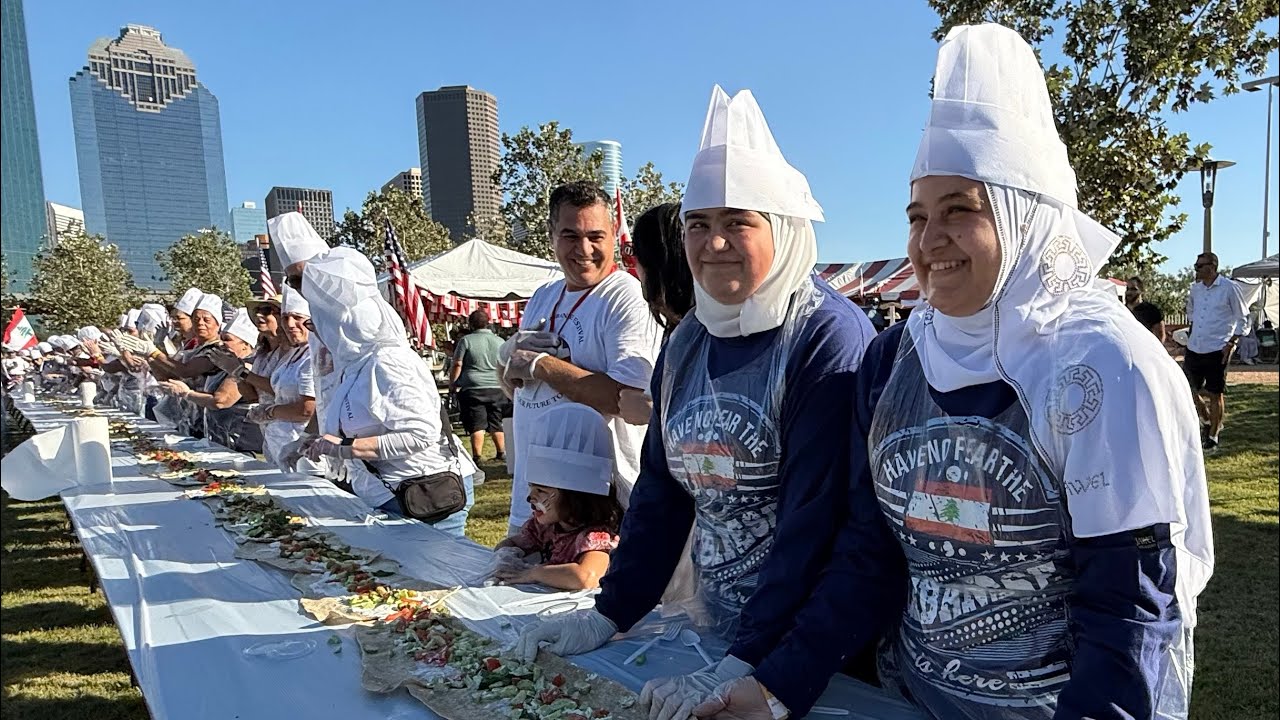 The World's Longest Labneh Sandwich Achievement: Houston Lebanese Festival 2024