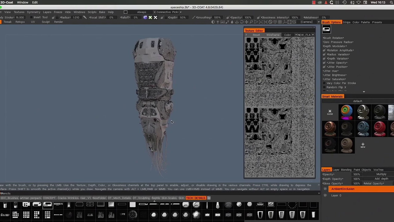 Ship Design 2D/3D Concept Art Workflow by Marco Iozzi