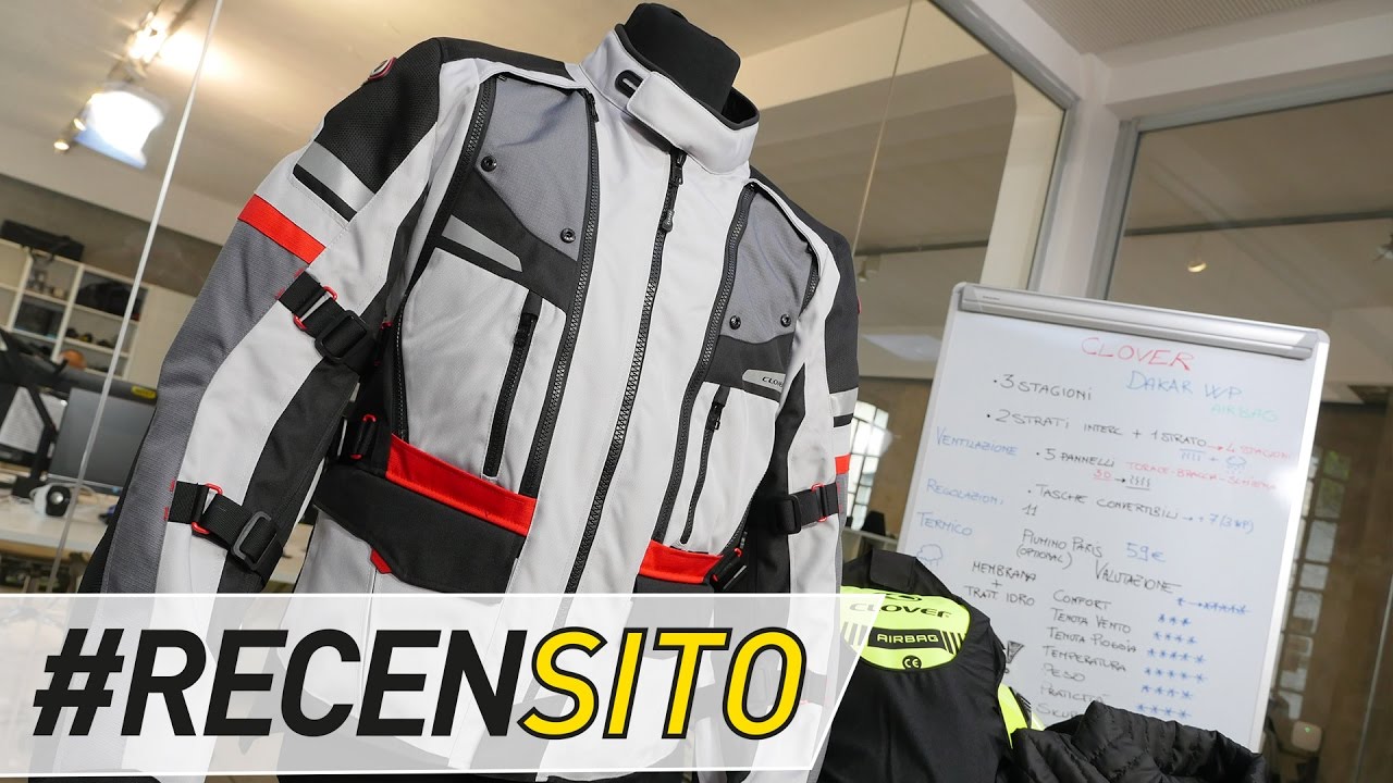 Clover Dakar WP Airbag. Recensione giacca 3 stagioni [ENGLISH SUB]