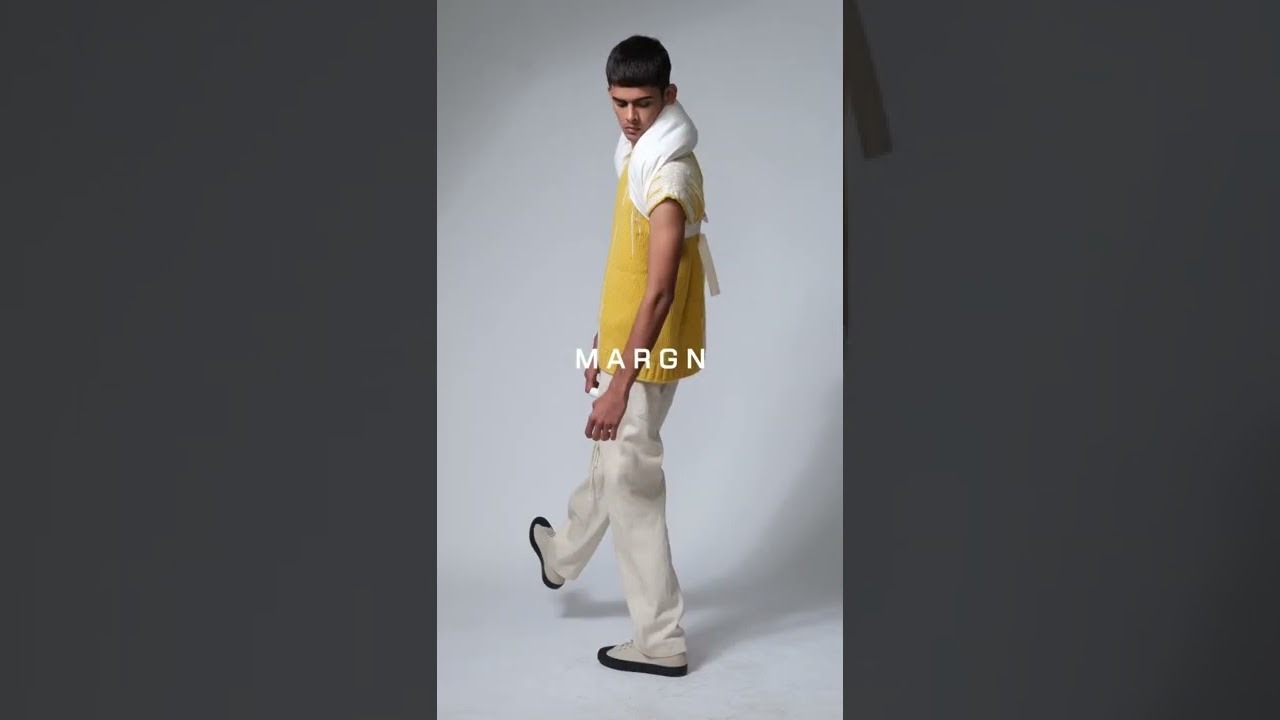 Throb ikkat yellow wool vest..... 
