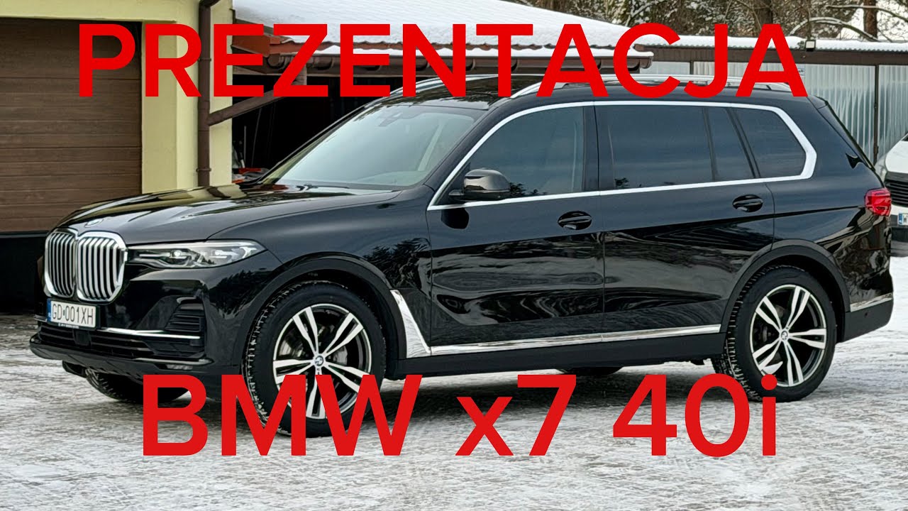 Prezentacja BMW x7 40i 340KM. Sprzedam BMW x7 40i Salon PL Faktura VAT Bezszkodowa 