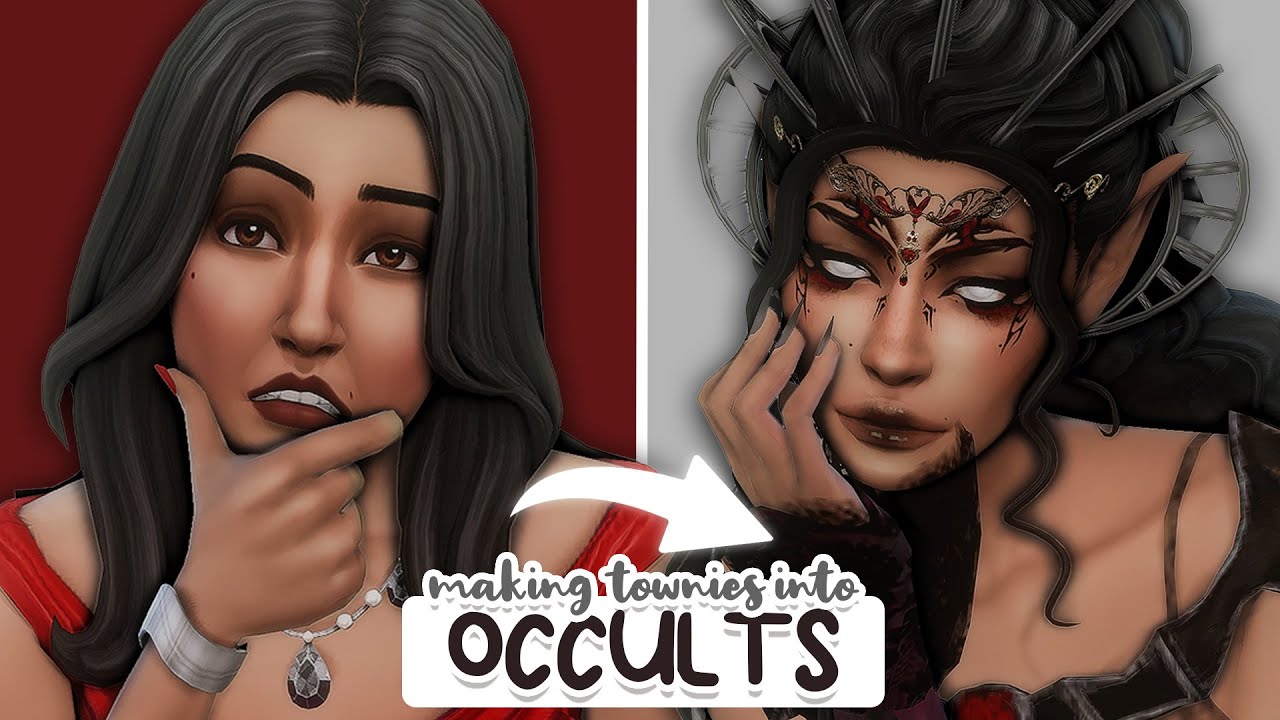 Превращаем горожан в случайных оккультистов 👻 | Sims 4: Создай персонажа