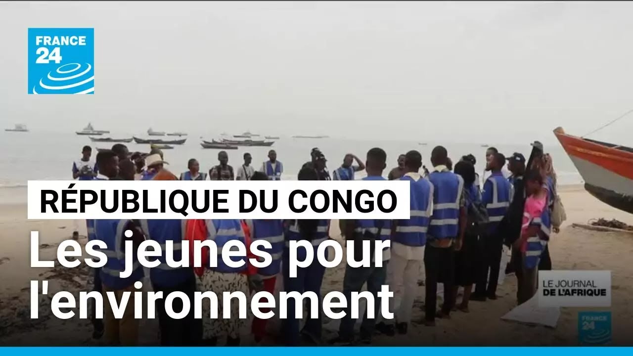 R&eacute;publique du Congo : les jeunes se mobilisent pour les plages face aux d&eacute;chets &bull; FRANCE 24