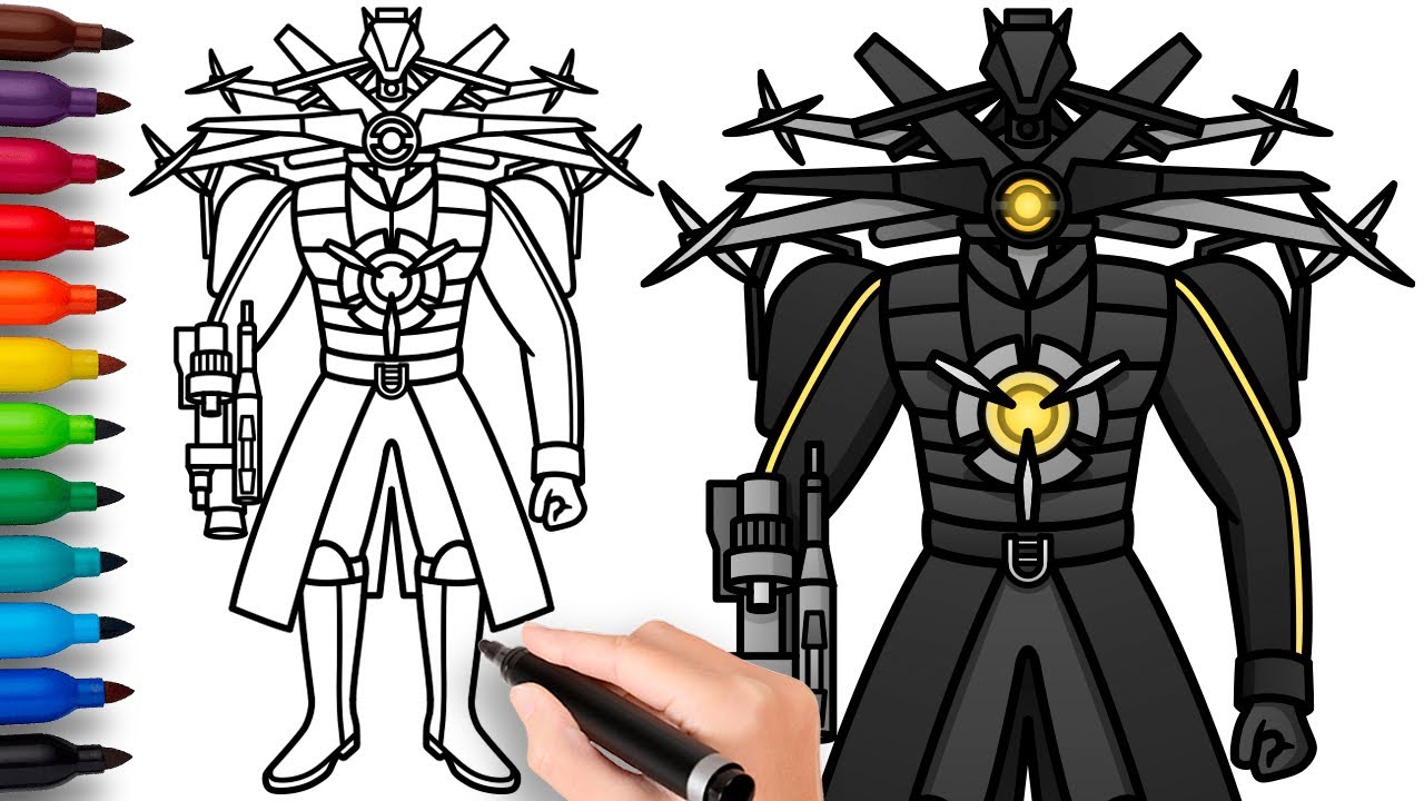 HOW TO DRAW TITAN DRONEMAN | Skibidi Toilet - Easy Step by Step Drawing
