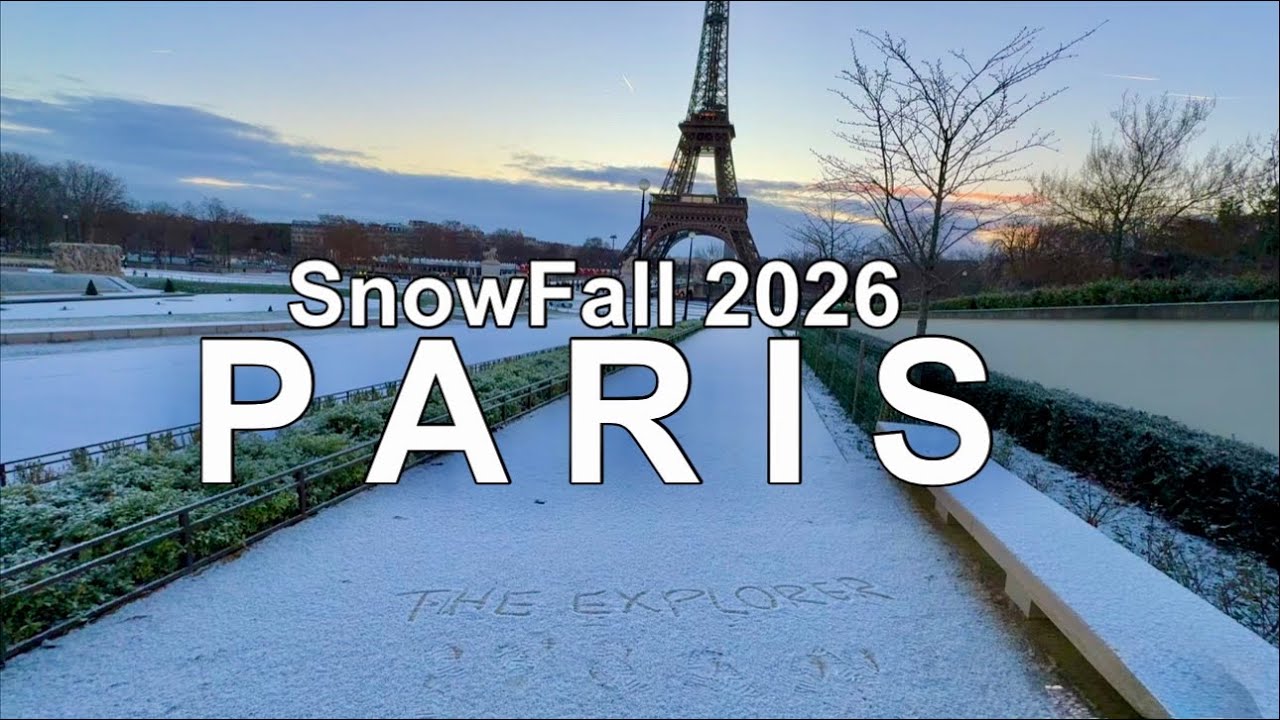 Paris France Live - First SnowFall 2026