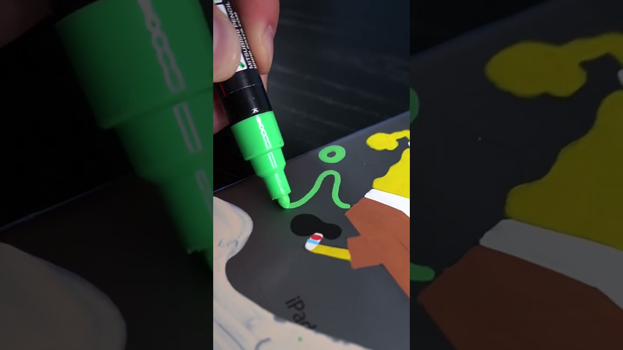 Custom iPad using Posca Markers! 