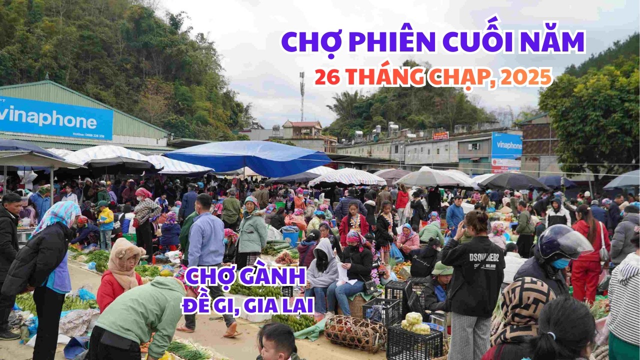 CHỢ PHIÊN NGÀY CUỐI NĂM - CHỢ GÀNH, ĐỀ GI, GIA LAI. #tranvanchanh #quehuong #mienque #nongthon
