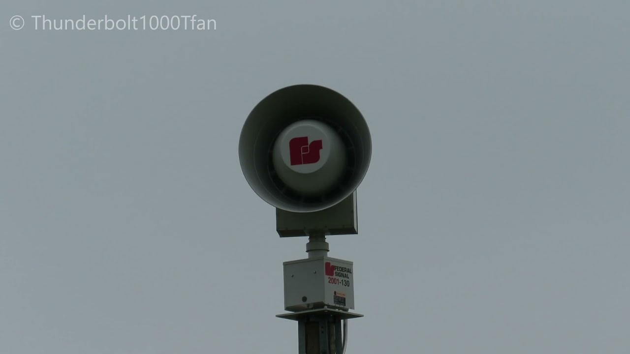 Federal Signal 2001-130 Siren Test | 1 Minute Alert (+ Whelen Ambiance) | Huntsville, OH | 7/9/21