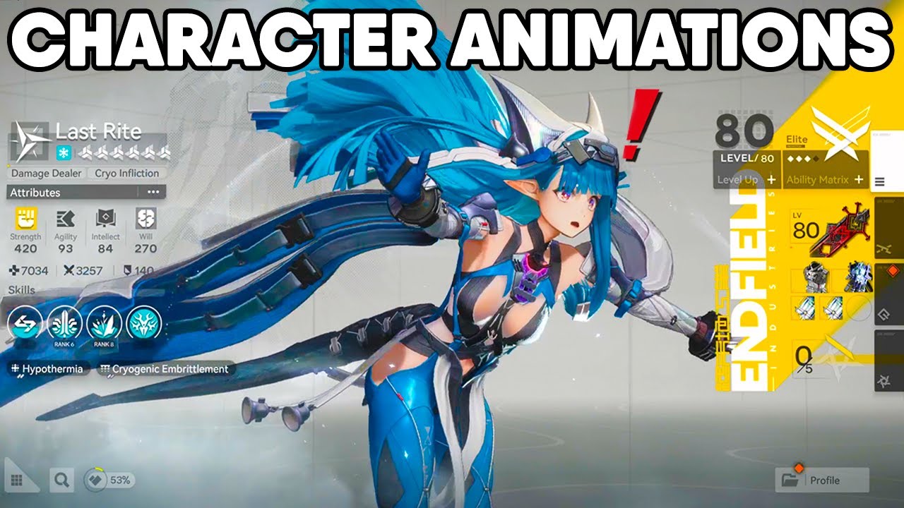 All 23 Character Menu Animations in Arknights: Endfield