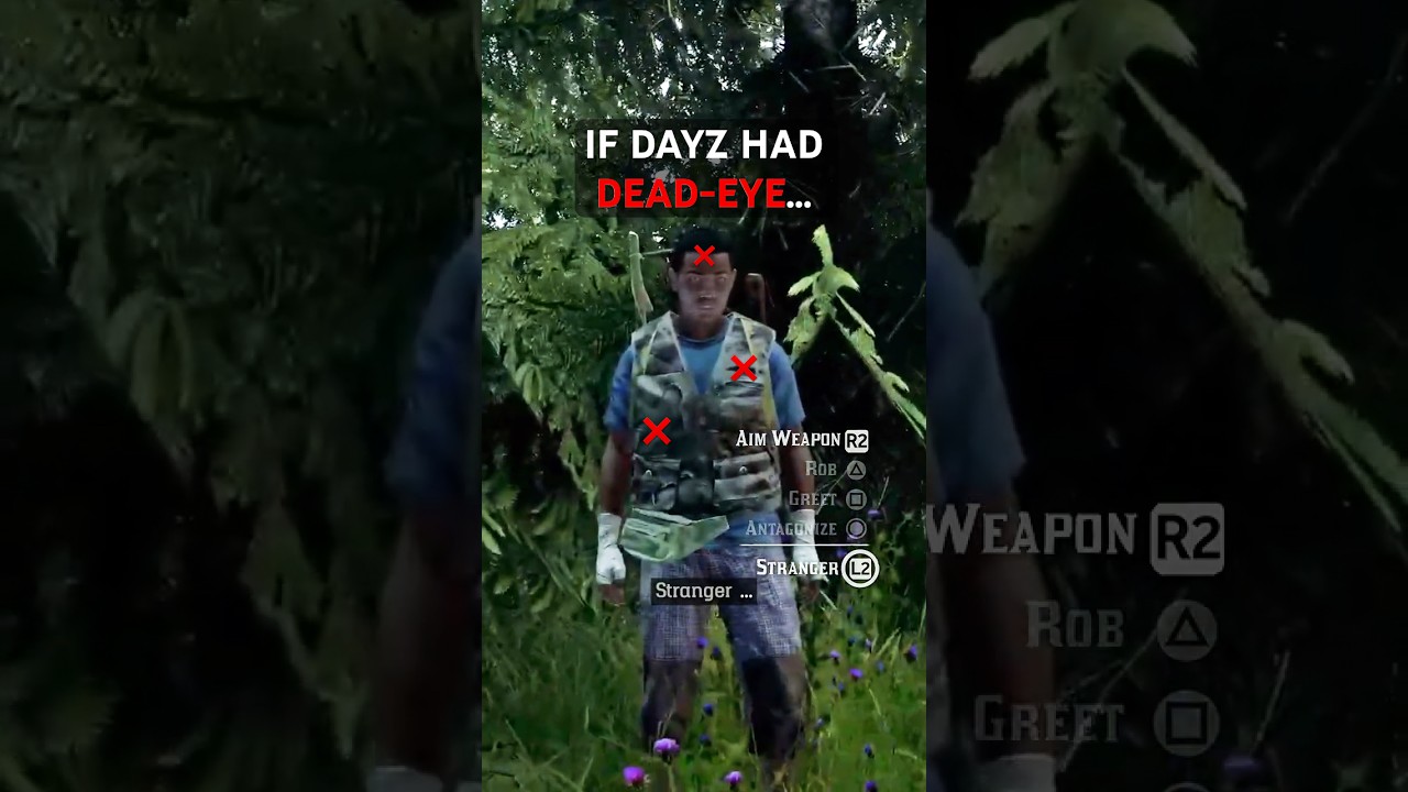 What If DayZ Had DEAD-EYE Aiming?☠️❌ #rdr2 #gaming #edit