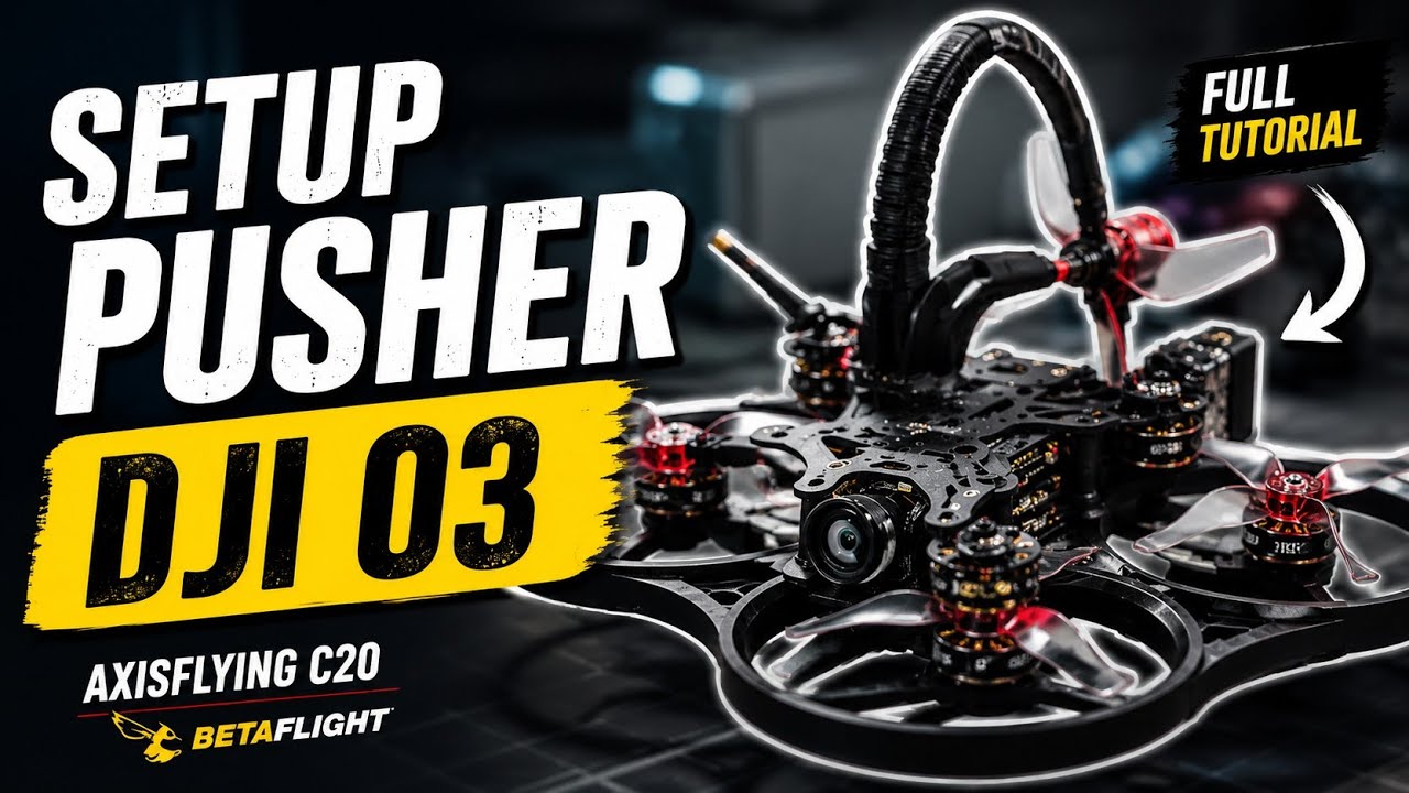 Cara setting drone tipe pusher | Axisflying C20 custom| DJI O3 |