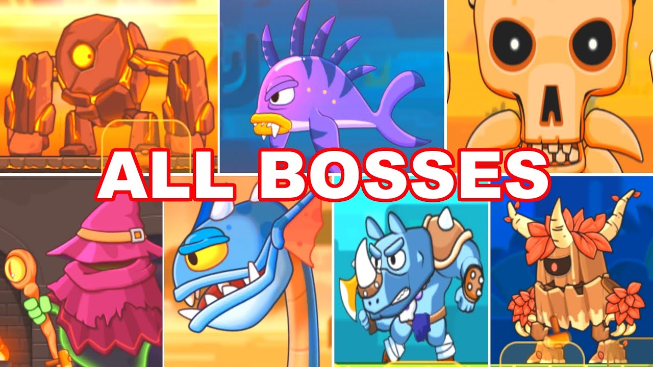 Bobby World Adventure - All Bosses | Beating ALL BOSSES