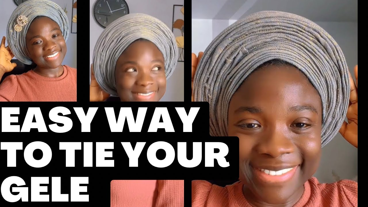 FASTEST WAY OF TIEING GELE YOURSELF /Headwrap Gele 🔥🔥