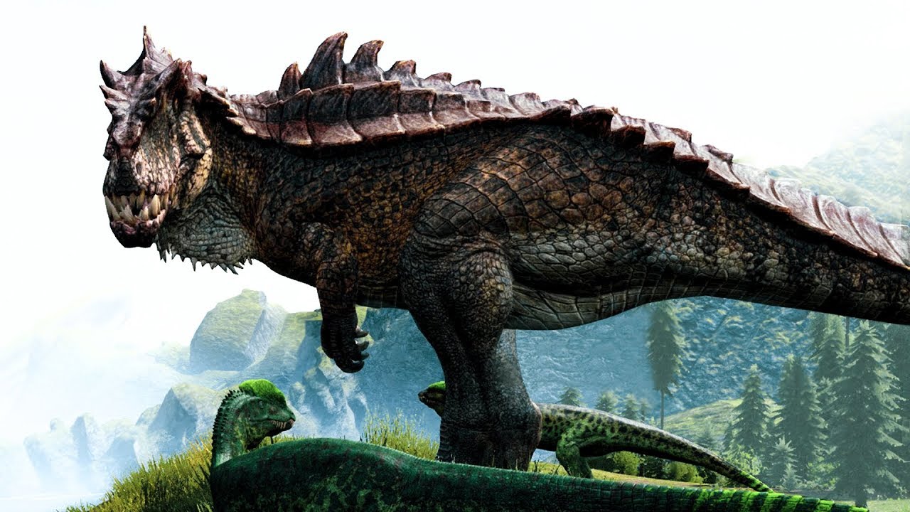 Type H Dinosaurs hunt down poor Dilo Family in The Isle