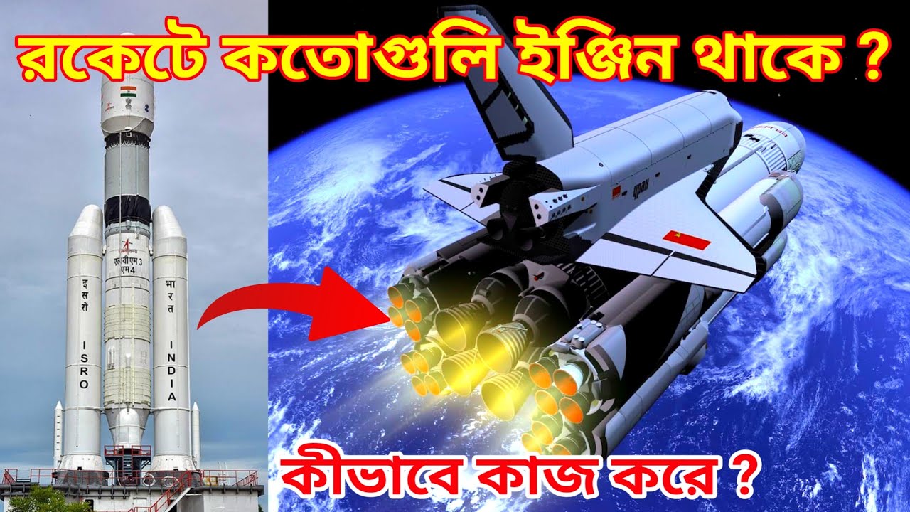 রকেটে কতগুলো ইঞ্জিন থাকে এবং সেগুলো কীভাবে কাজ করে ? How Rocket Engine Work