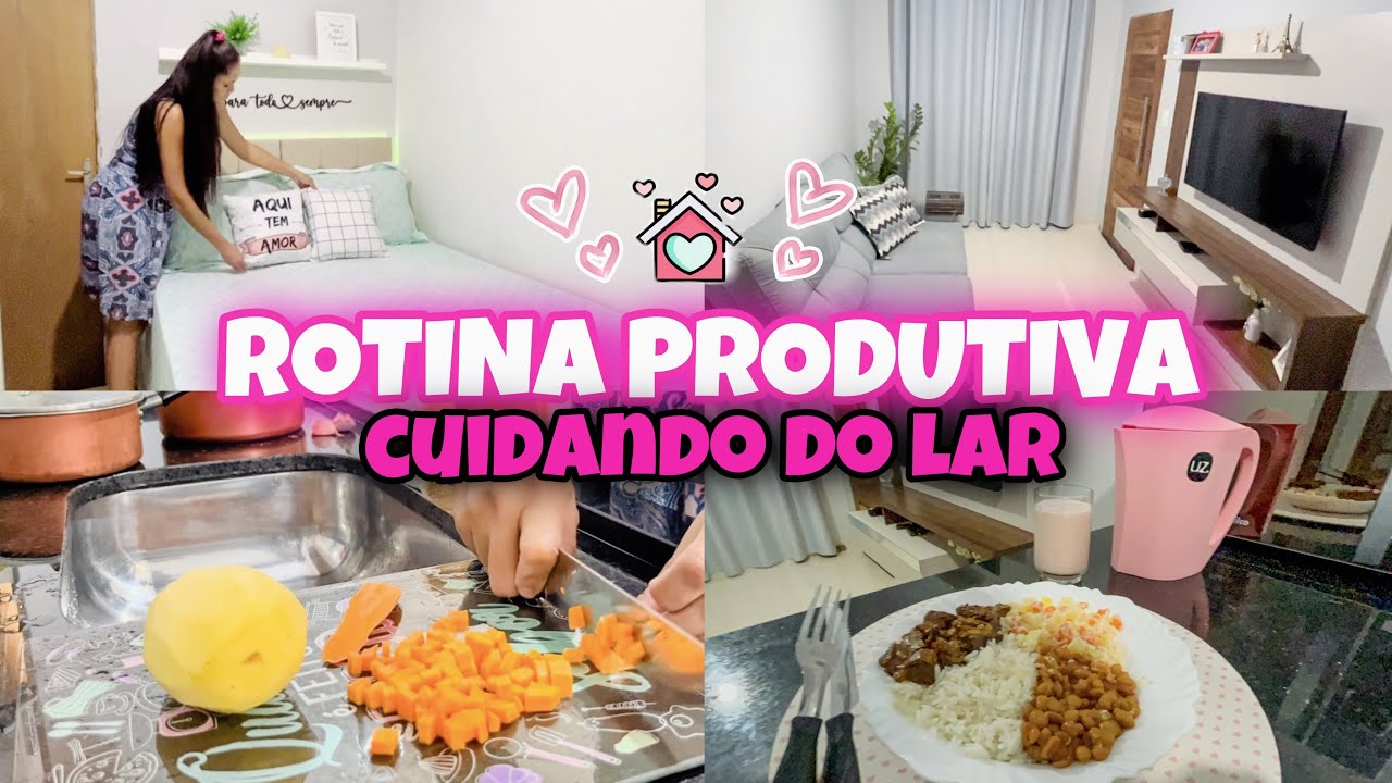 💖 ROTINA PRODUTIVA✨ | ORGANIZAÇÃO DA CASA + LIMPEZA DA COZINHA + FIZ ALMOÇO GOSTOSO - dona de casa