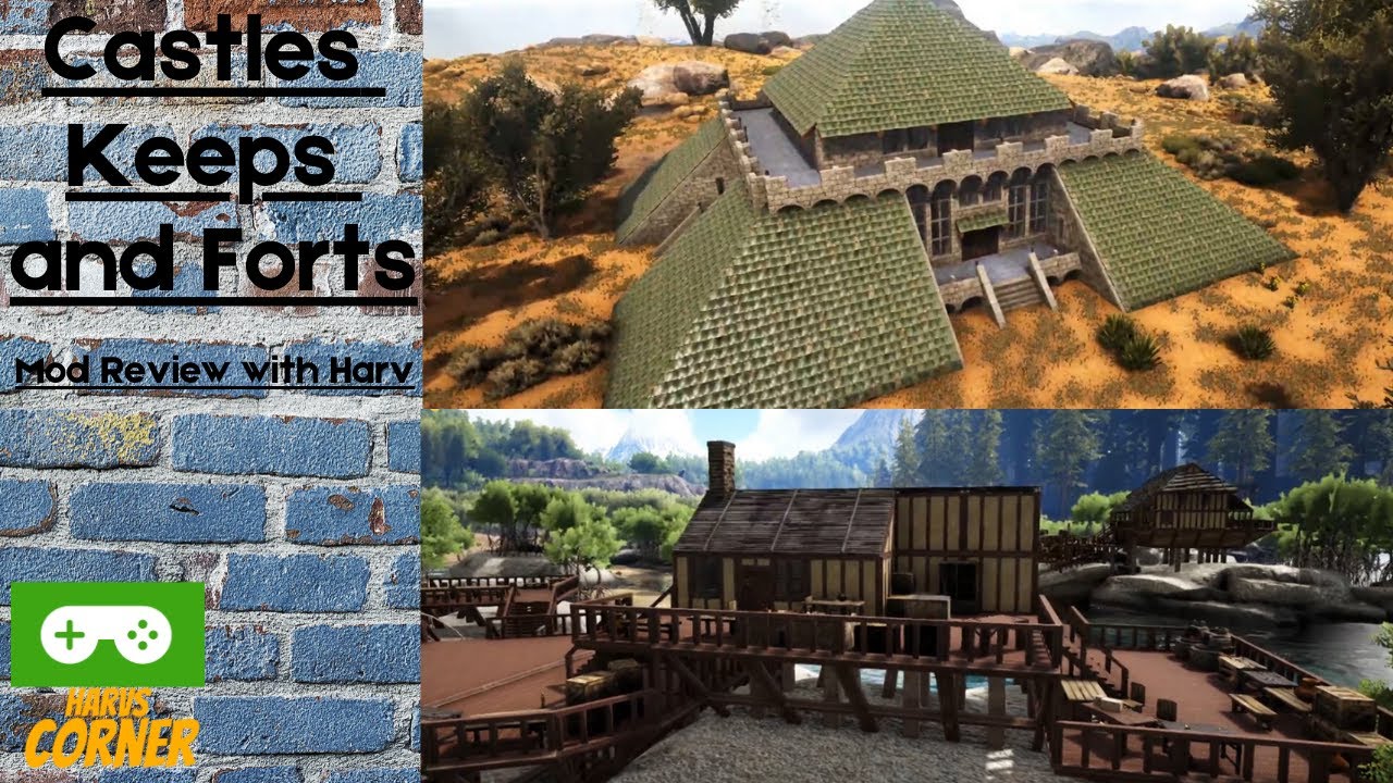 Ark Castles Keeps and Forts Remastered — обзор мода — Ark Survival Evolved