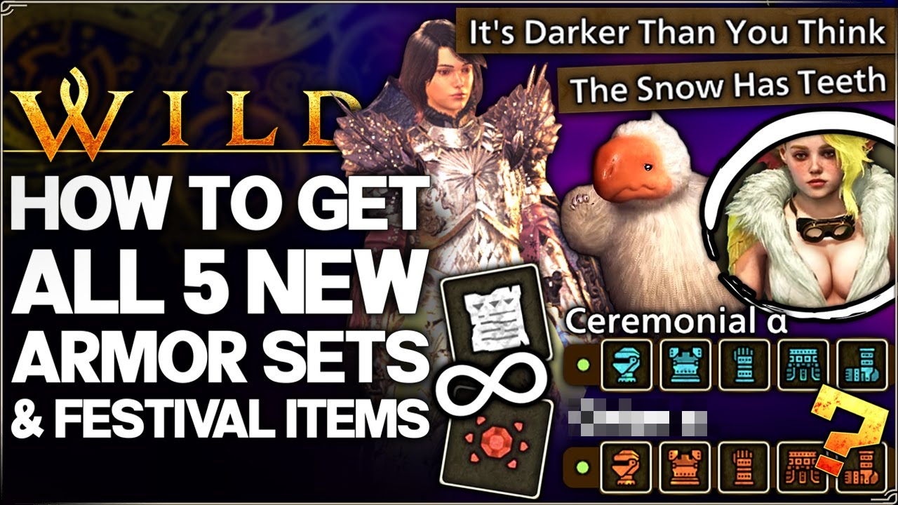 Monster Hunter Wilds - Unlock ALL 5 New Lumenhymn Armor Sets, Items & Rewards FAST - Fest Guide!