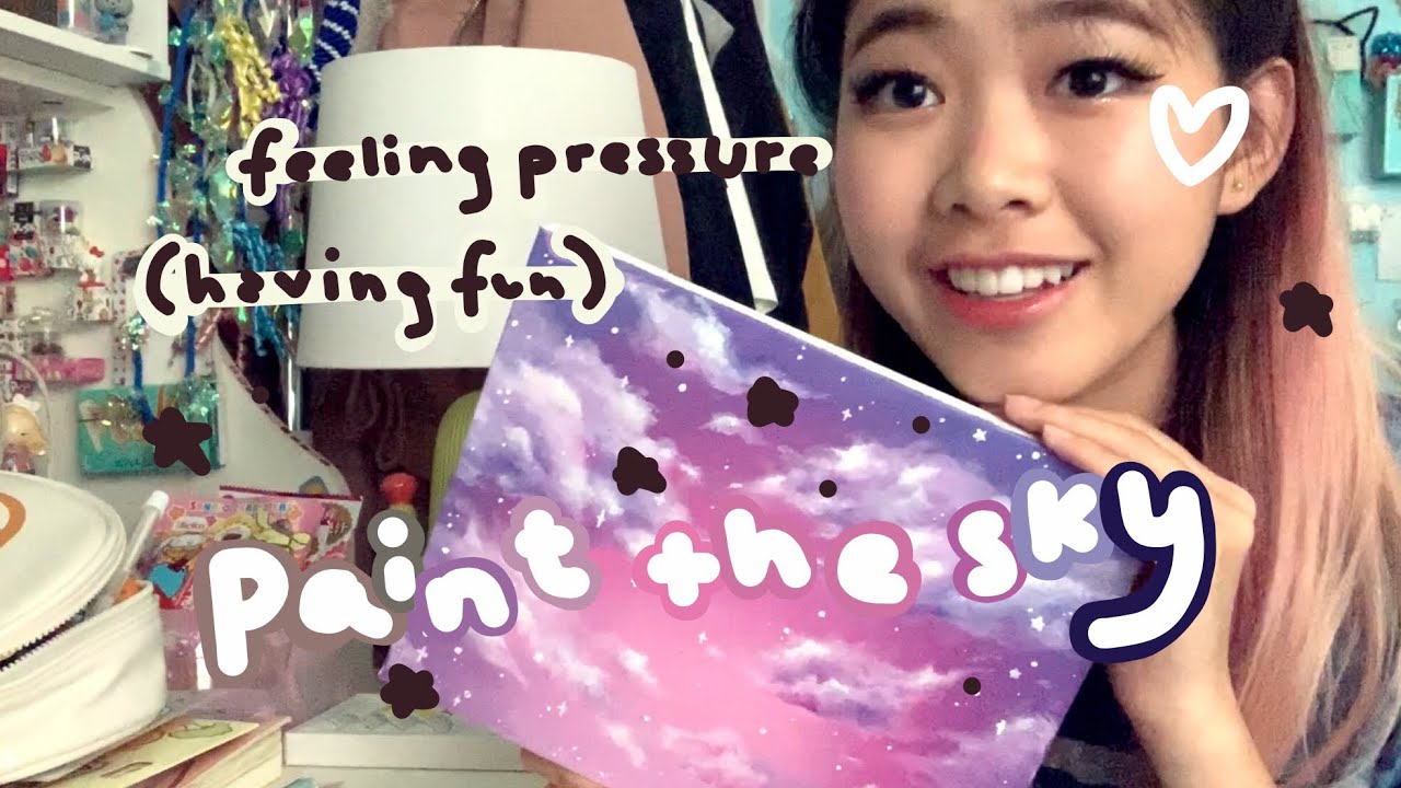 💫 Paint The Sky With Me 💫 | How Art Pressures Me | Tiffany Weng