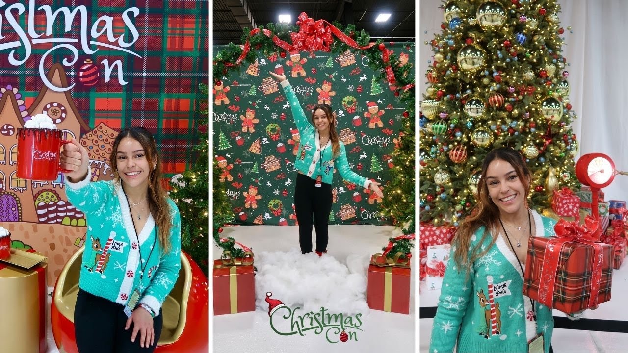 CHRISTMAS CON 2024 VLOG || Meeting Drew Seeley & Lacey Chabert, Hallmark Stars, Ugly Sweater Contest