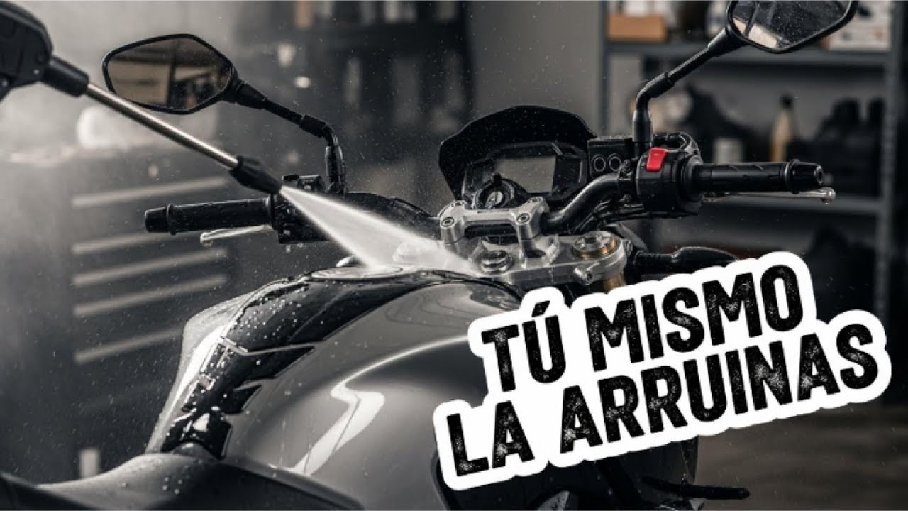 El Error al Lavar tu Moto que Arruina el Motor