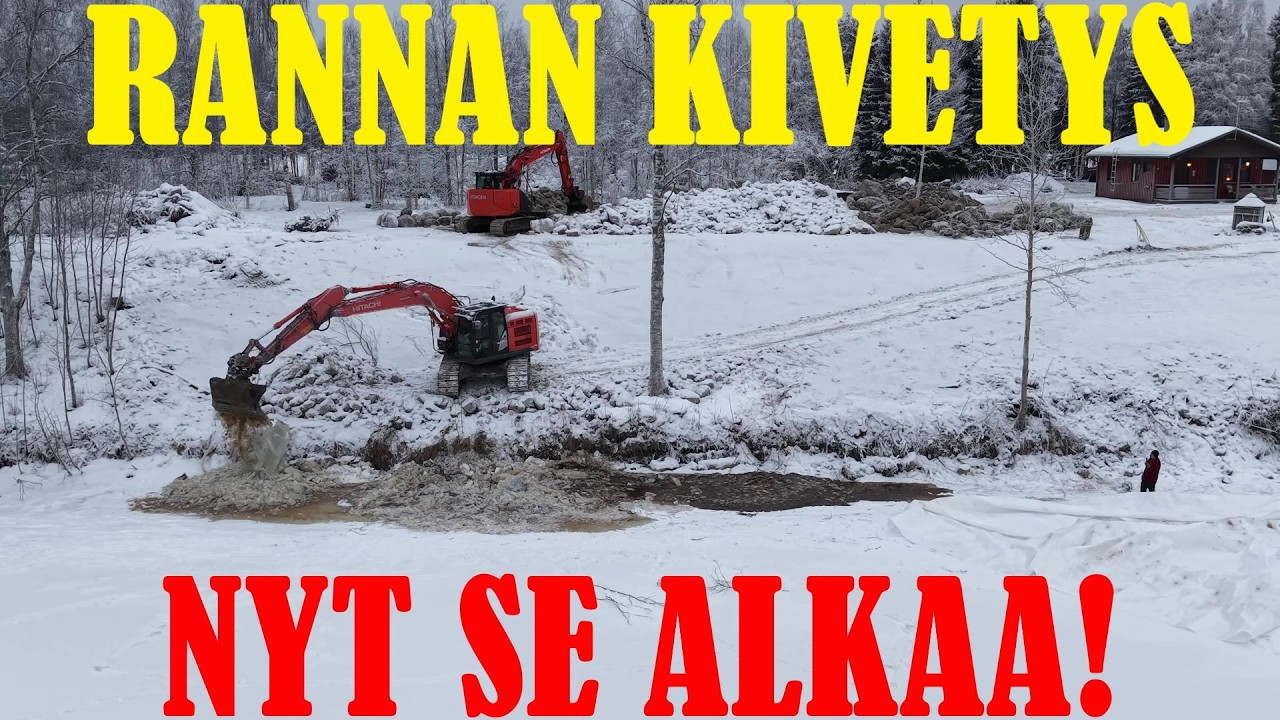 NYT SE JOKIRANNAN KIVETYS ALKAA.