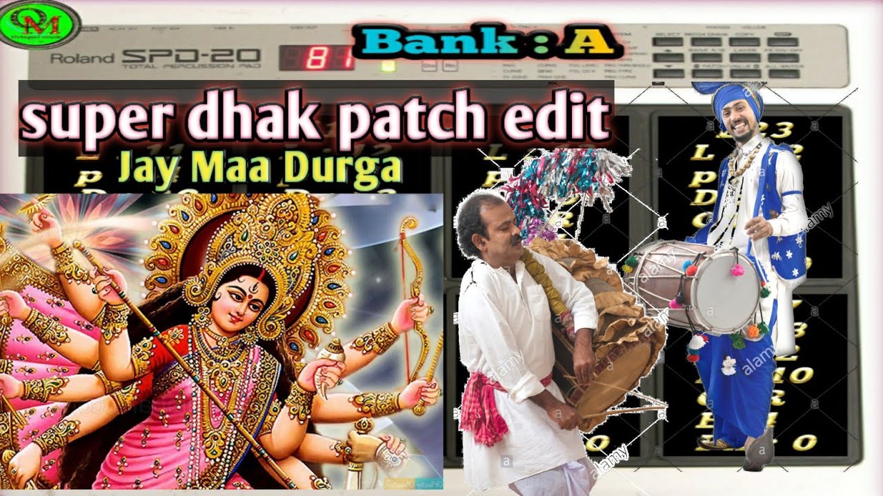 Original dhak patch edit || Roland spd 20 || spd 20x || joy maa Durga ||octapad music ||