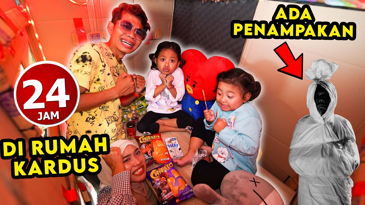 GAWAT‼️ ADA PENAMPAKAN SEREM BANGET‼️😱 KITA DIAM 24 JAM DI RUMAH KARDUS‼️😱