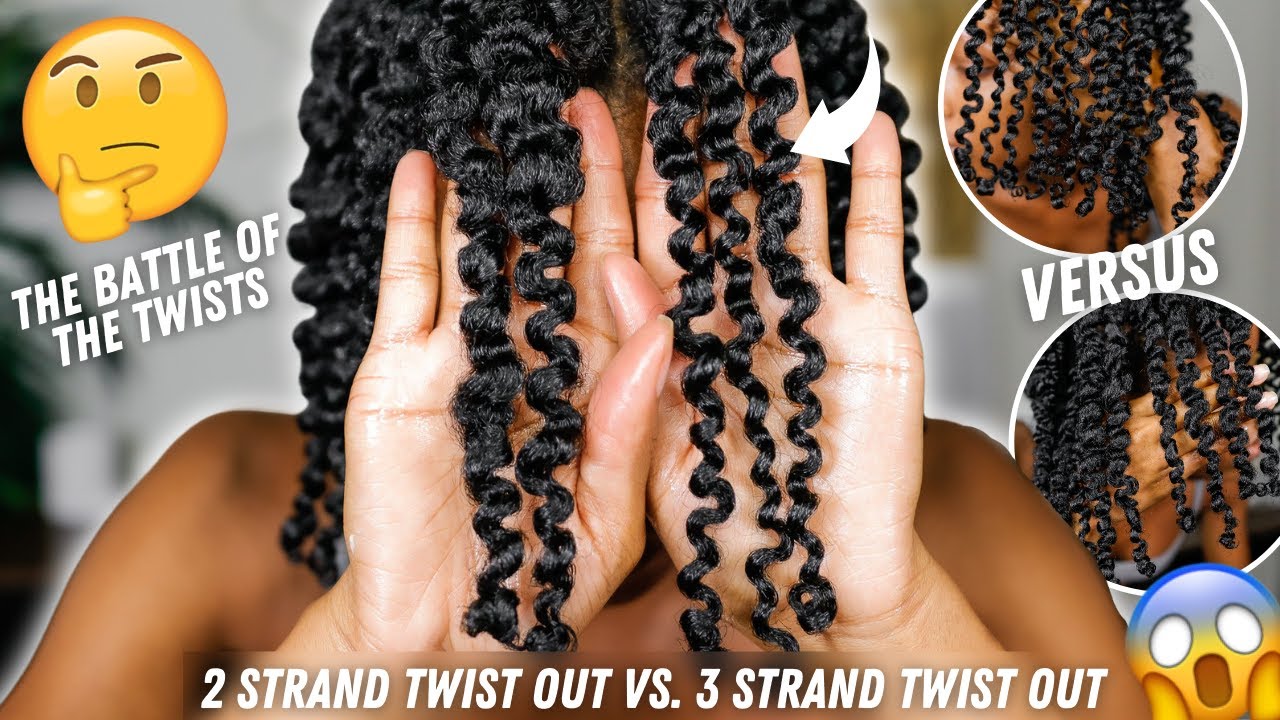 2 STRAND vs. 3 STRAND TWISTOUT... THE DIFFERENCE!!!! 🤯😍  | Slim Reshae