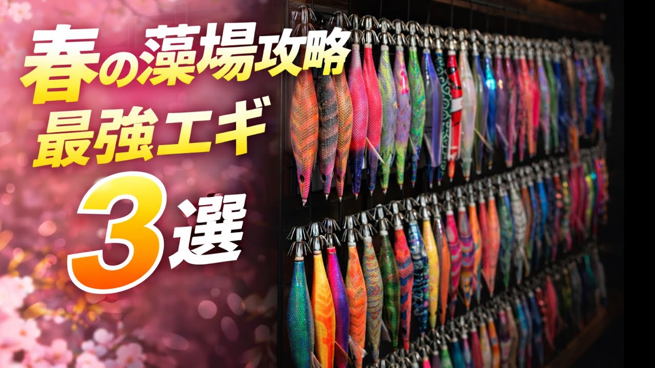 【春エギング】藻場はこれ！！エギ3選！#春エギング #fishing 