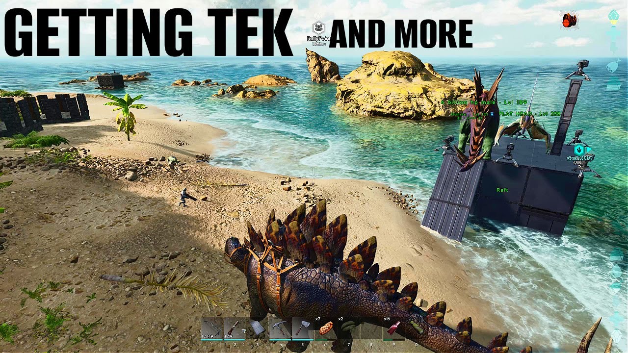 GETTING TEK TIER and CLAIMING LAVA CAVE - 6 Man (E5) - Ark Survival Ascended