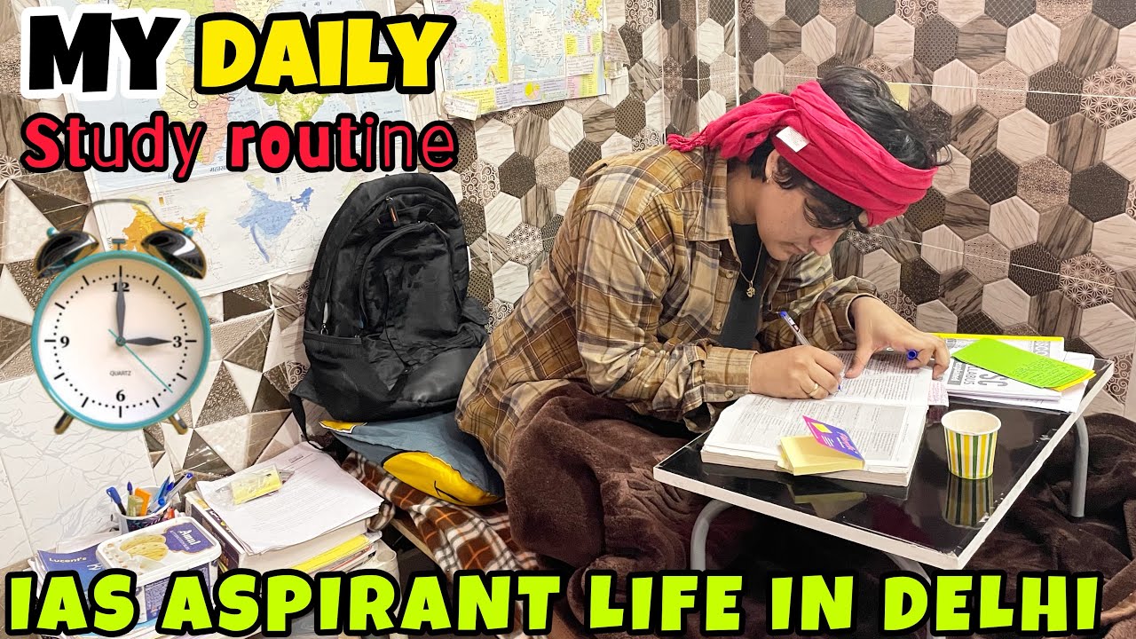 MY ROUTINE FOR UPSC PRE-2024*3AM*EARLY MORNING STUDY ROUTINE FOR UPSC 2024*UPSC IN DELHI
