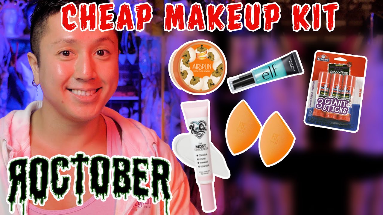 Your 1st Drag Makeup Kit for Halloween! Cheap Makeup Products that WORK || Rocktober!