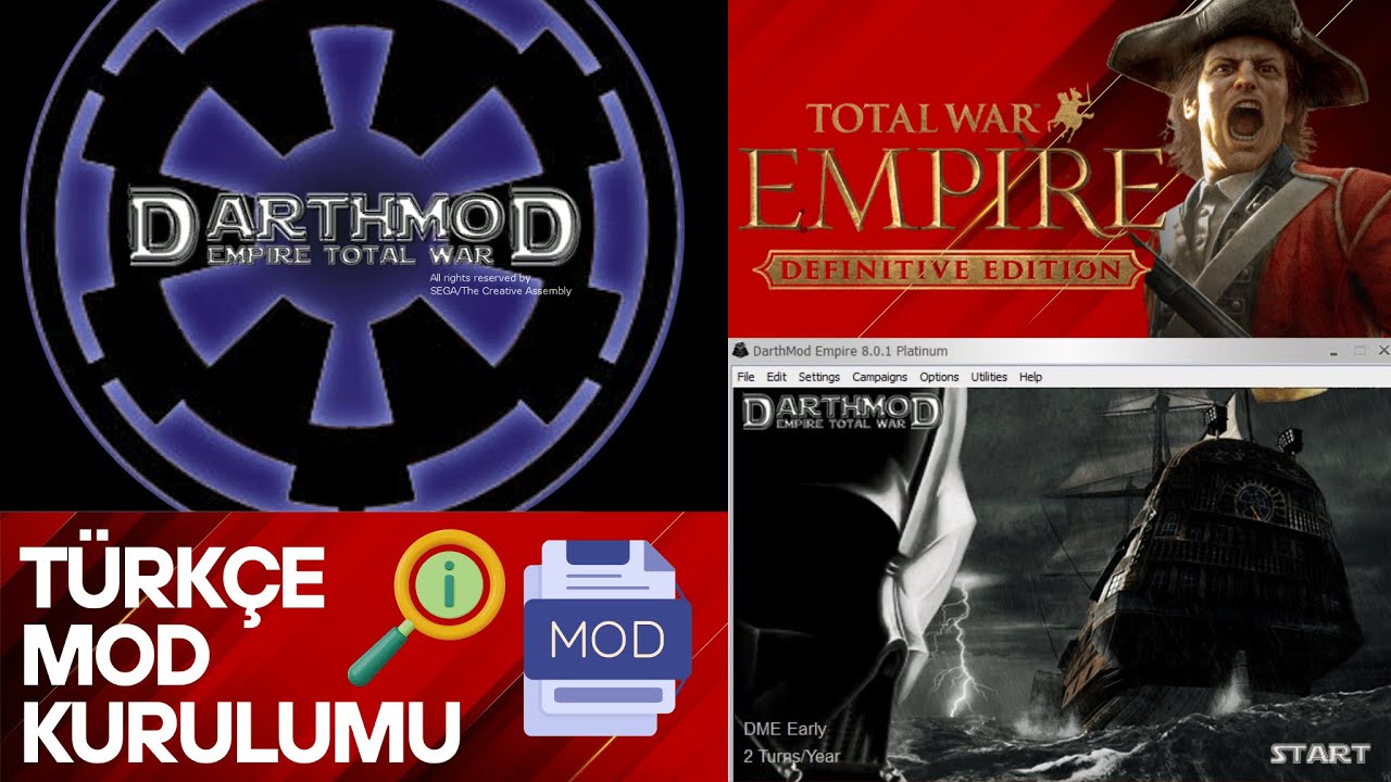 Empire Total War | DarthMod Kurulumu | Rehber | T&uuml;rk&ccedil;e Anlatım