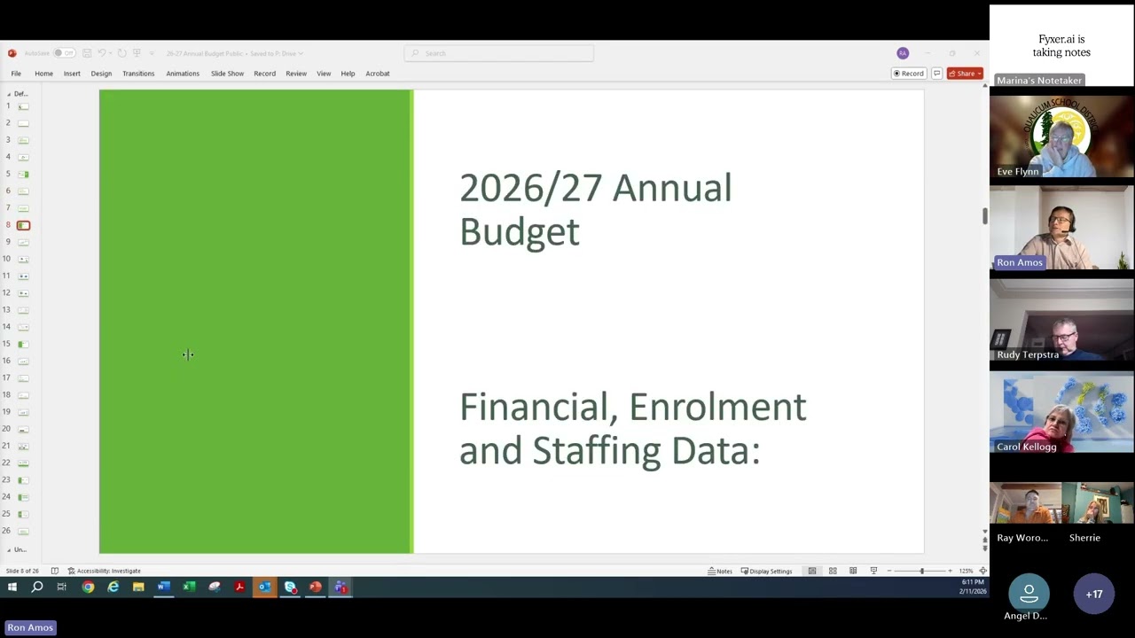 Special Public Budget Information Session Feb 11 2026